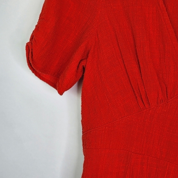 Pilgrim dress short red Secret Lover 100% cotton dress - Picture 8 of 11